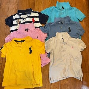 6 boys Polo Ralph Lauren shirts. Size 3T. Excellent condition